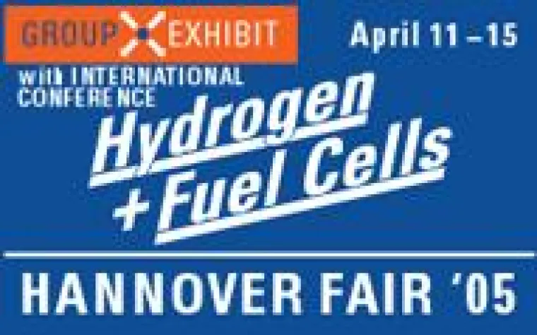 Bild: HANNOVER MESSE 2005 mit zukunftsweisender internationaler Wasserstoff- und Brennstoffzellen-Konferenz