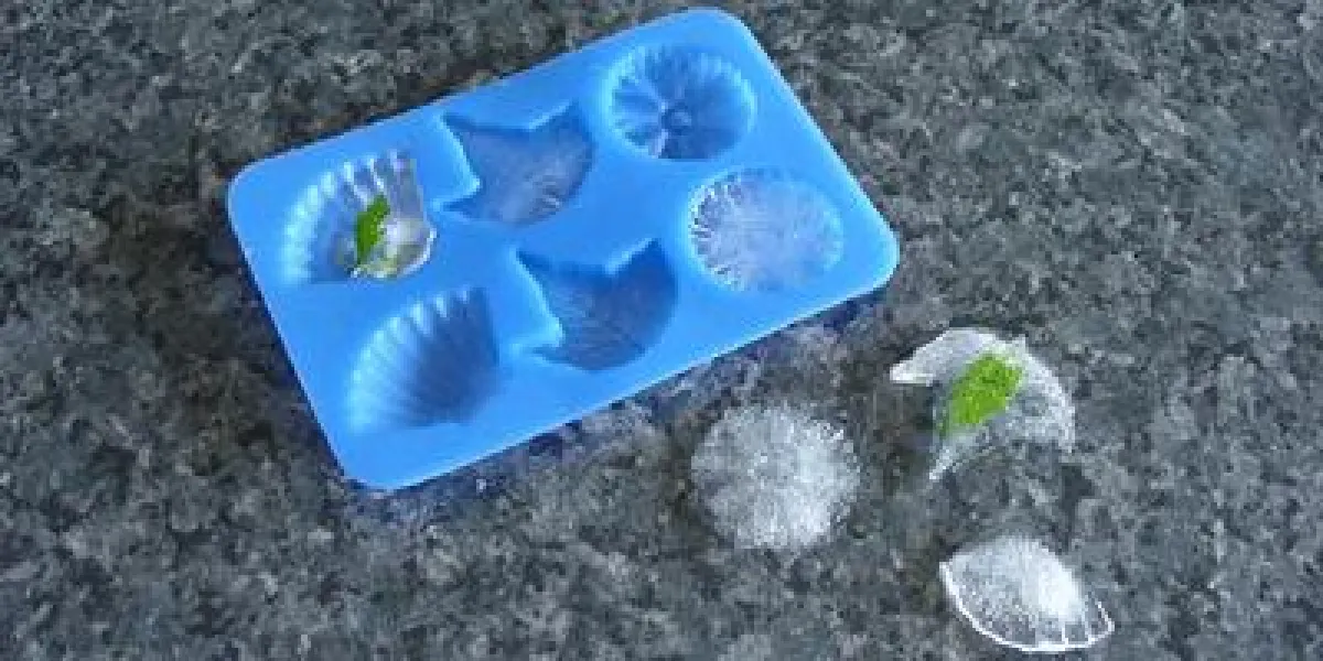 Eiswürfel aus der Silikonbackform