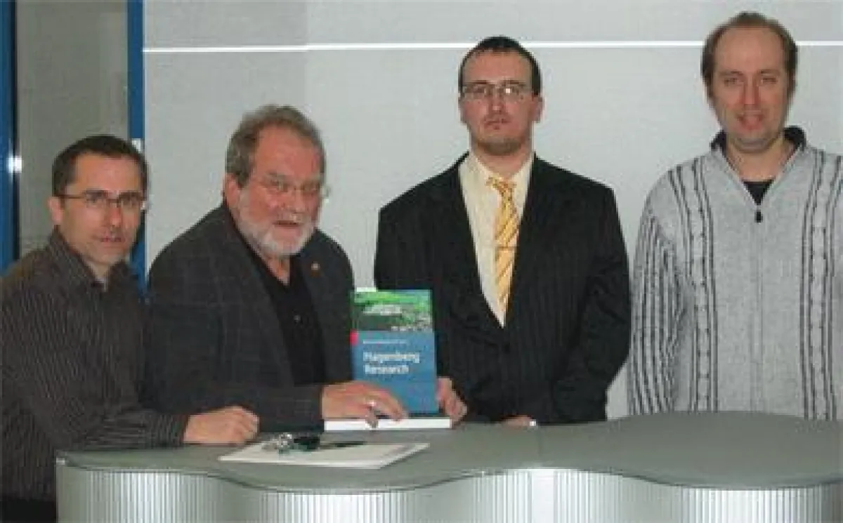 (vlnr.) Dr. Moser, Univ. Prof. Klement, Dr. Botzheim und Dr. Lughofer