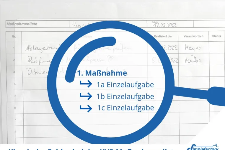 Mit der Maßnahmenliste begraben Sie Ihren KVP-Prozess – Aber warum? Bild: Mit der Maßnahmenliste begraben Sie Ihren KVP-Prozess – Aber warum?