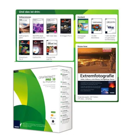 Bild: Franzis Grafikpaket Pro 13 für Photoshop - High-end Software Komplettpaket