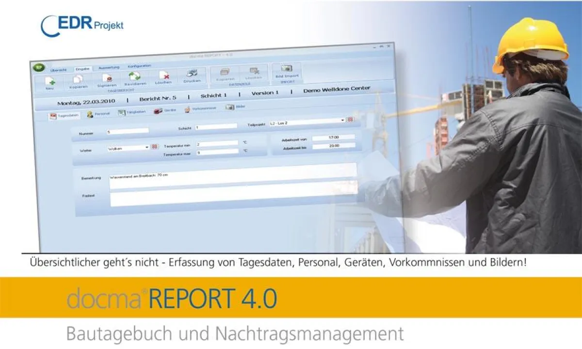 Optimale Baudokumentation mit docma REPORT