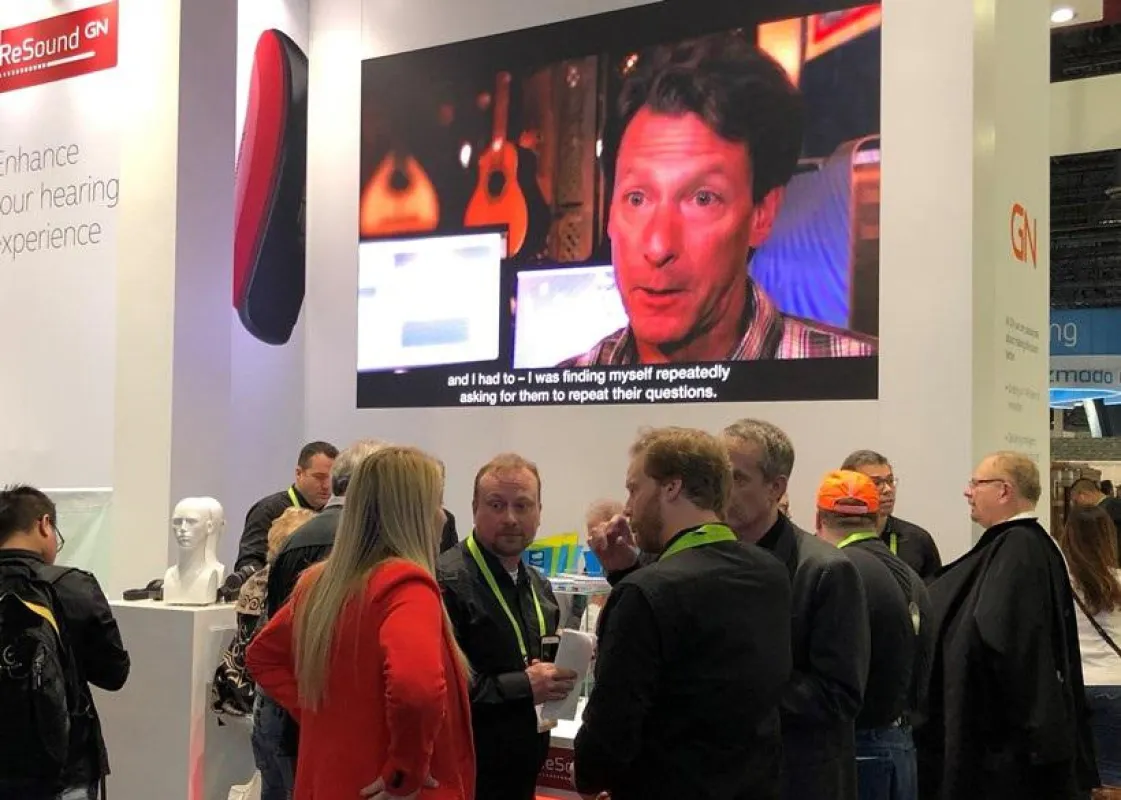 Auftritt von ReSound bei der CES 2018 (Foto: ReSound)