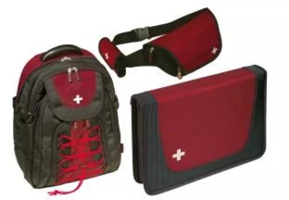 Bild: Die neue „Swiss Line“ von Swiss Travel Products – hochwertige Notebooktaschen für Reisen, Business und Adventure
