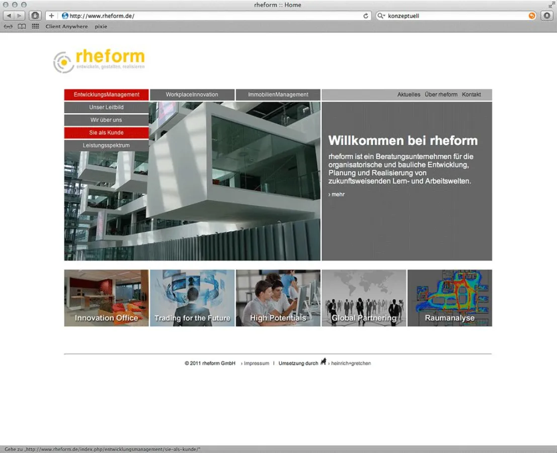 Endlich mehr Space im Office: die neuen Seiten der rheform GmbH