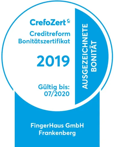 Bild: FingerHaus GmbH erhält erneut Bonitätszertifikat „CrefoZert“