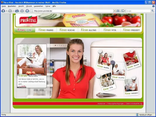 „Vera Vital“ präsentiert die Marke ProVital im Internet Bild: „Vera Vital“ präsentiert die Marke ProVital im Internet