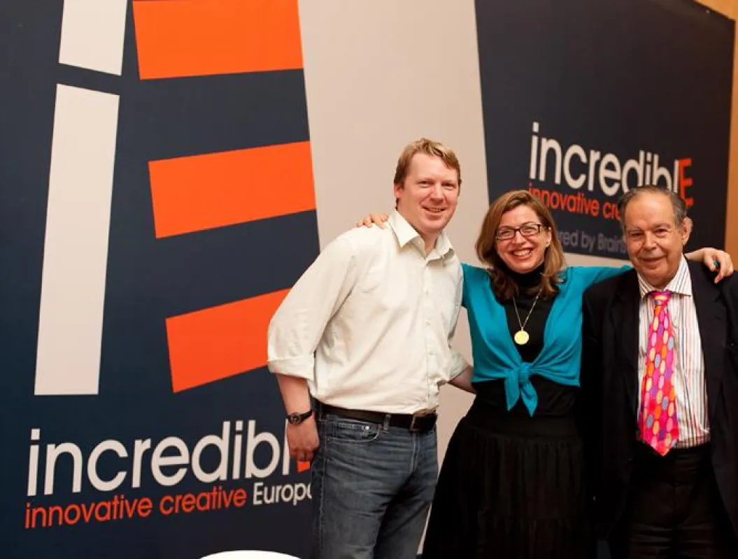 Cameron Sinclair, Selma Prodanovic and Edward de Bono enjoying the IE Summit 2010