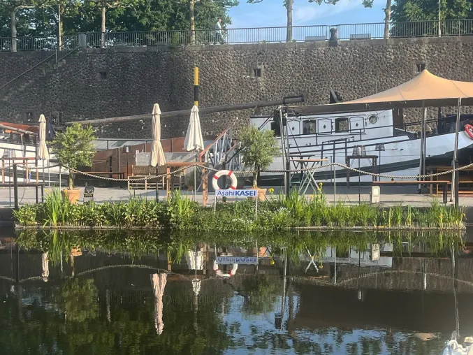 Bild: Blaualgenplage: Asahi Kasei Europe und Marina Düsseldorf starten Umwelt-Initiative im Düsseldorfer Hafen