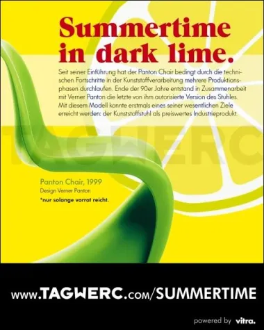 Bild: Panton Chair Sonderedition von Vitra bei TAGWERC