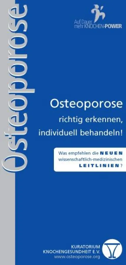 16-seitige Patientenbroschüre Osteoporose