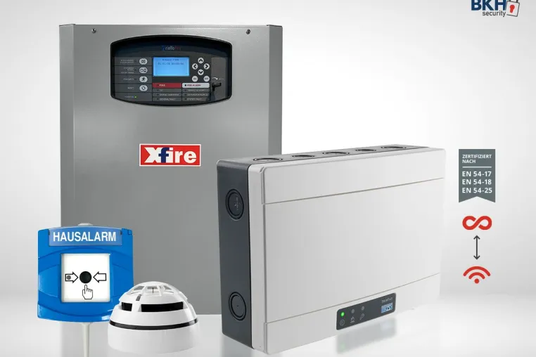 LOOP & TAURUS-Funk: beide Technologien jetzt kombiniert in Hybrid-Brandwarnanlage XFIRE erhältlich Bild: LOOP & TAURUS-Funk: beide Technologien jetzt kombiniert in Hybrid-Brandwarnanlage XFIRE erhältlich