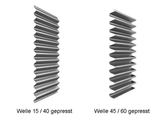 Wellprofil mit variablem Raster von LAUKIEN Bild: Wellprofil mit variablem Raster von LAUKIEN