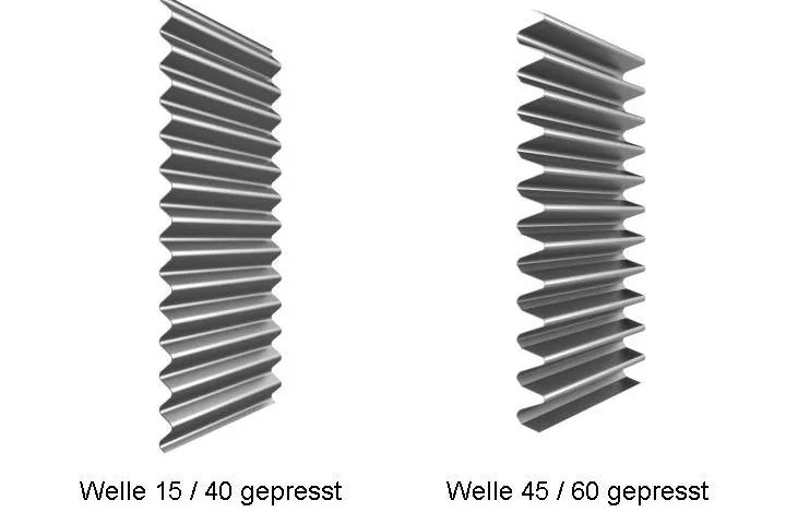 Bild: Wellprofil mit variablem Raster von LAUKIEN