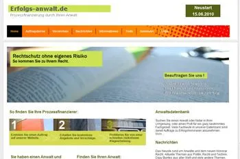 Auftragsbörse für Rechtsanwälte und Prozessfinanzierer Bild: Auftragsbörse für Rechtsanwälte und Prozessfinanzierer