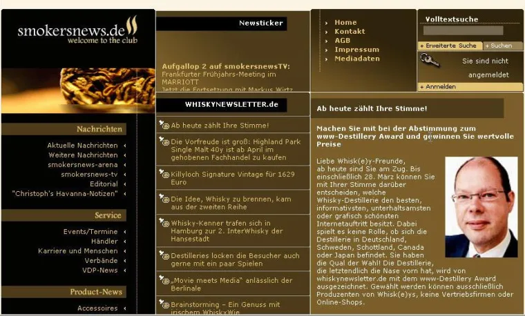 Bild: whiskynewsletter.de veranstaltet den www-Destillery Award/Mit abstimmen und wertvolle Preise gewinnen