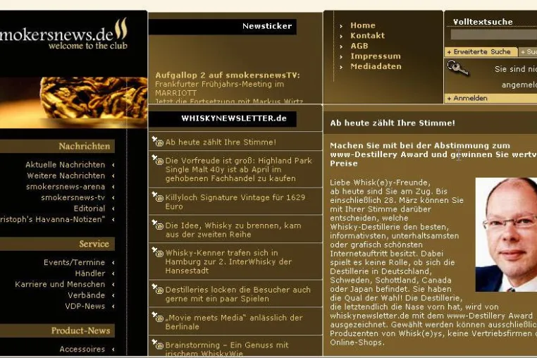 whiskynewsletter.de veranstaltet den www-Destillery Award/Mit abstimmen und wertvolle Preise gewinnen Bild: whiskynewsletter.de veranstaltet den www-Destillery Award/Mit abstimmen und wertvolle Preise gewinnen