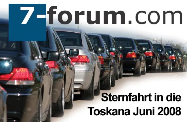 Bild: Vierte 7-forum.com Sternfahrt führt BMW 7er-Fahrer in die Toskana nach Italien