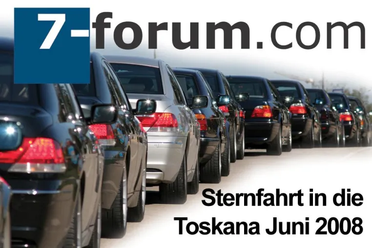 Vierte 7-forum.com Sternfahrt führt BMW 7er-Fahrer in die Toskana nach Italien Bild: Vierte 7-forum.com Sternfahrt führt BMW 7er-Fahrer in die Toskana nach Italien