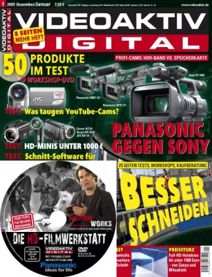 Bild: HD sehen – und drehen - VIDEOAKTIV 1/2009 mit HD-Filmwerkstatt auf DVD