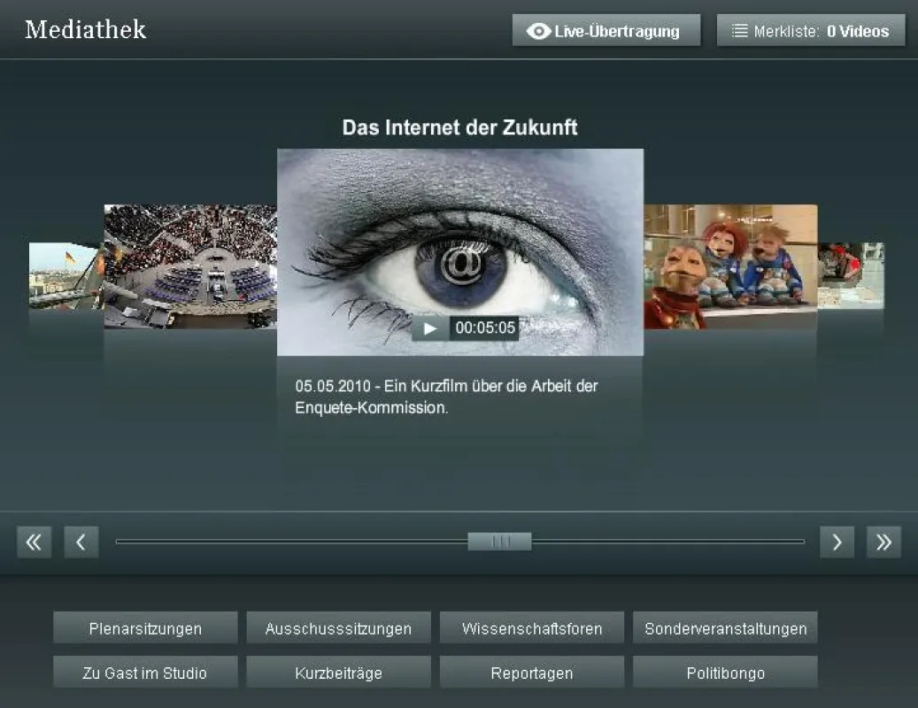 Mediathek Deutscher Bundestag