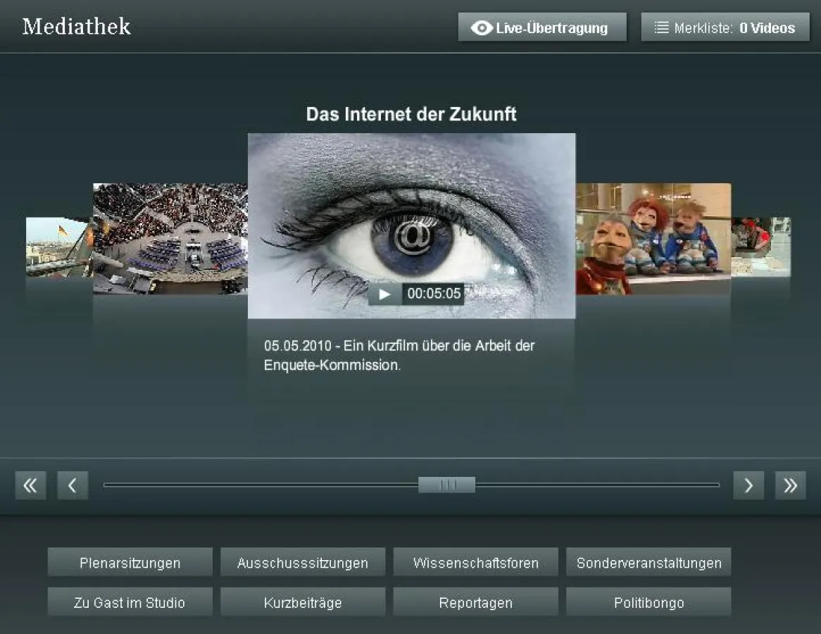 Mediathek Deutscher Bundestag