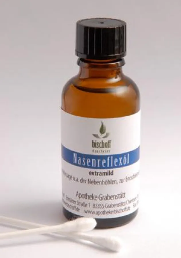 Natürliches Nasenreflexöl macht die Nase frei (Foto: Christoph Werr/Apotheke Grabenstätt)