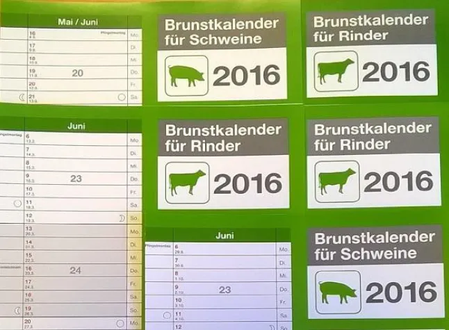 Bild: Besamungskalender 2017