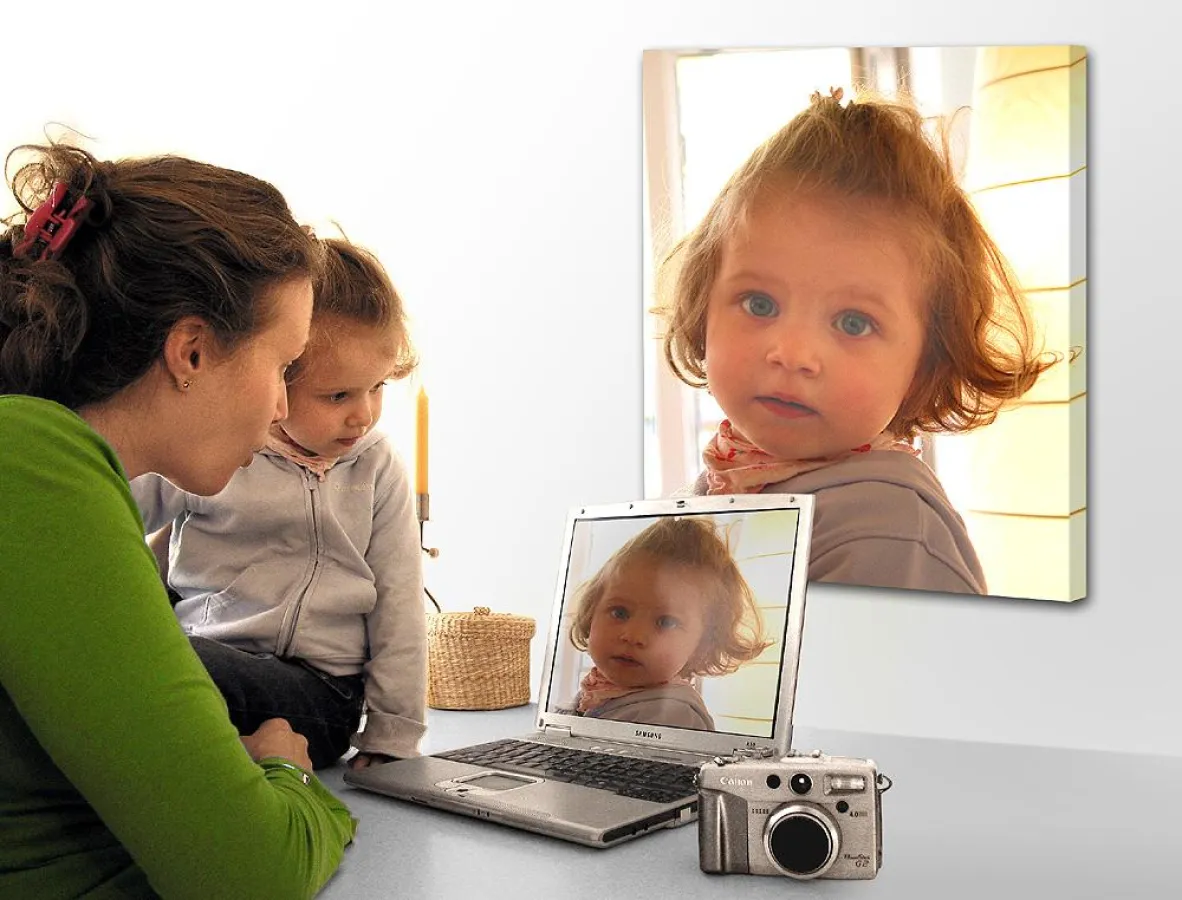 Mit dem XXL-Leinwandfoto kommt ein digitales Bild ganz groß raus