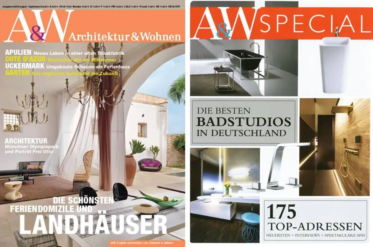 A&W Architektur & Wohnen 4/2015 mit A&W-Special Badtrends
