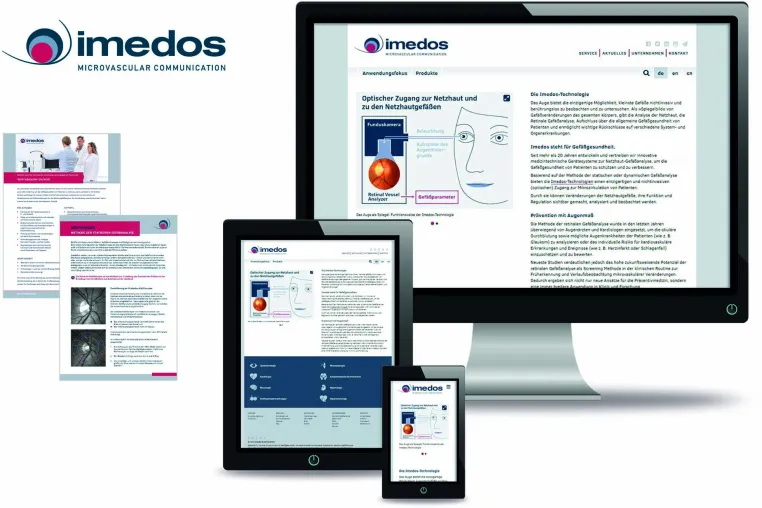 Der neue Markenauftritt der Imedos Systems GmbH Bild: Der neue Markenauftritt der Imedos Systems GmbH