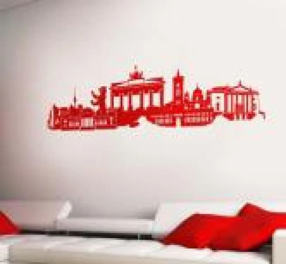 Berliner Skyline Wandtattoo