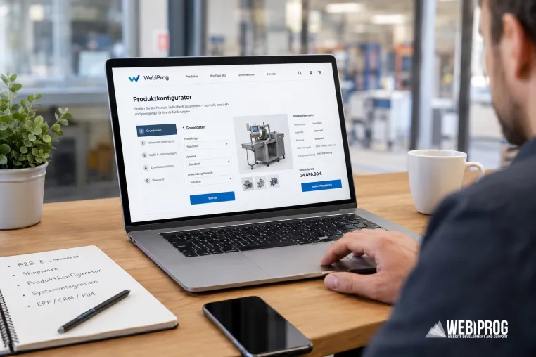 Bild: WebiProg entwickelt individuelle B2B-E-Commerce-Lösungen mit Shopware und Systemintegration