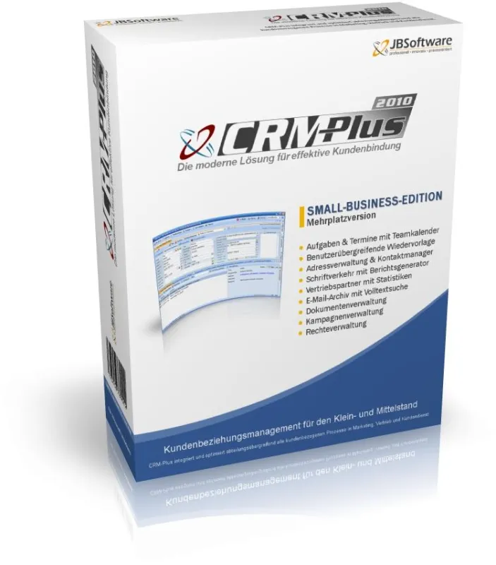 CRM-Plus 2010 gibt es in drei Editionen
