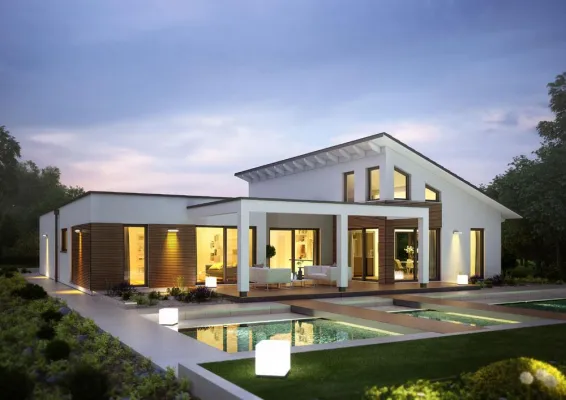 Bild: Energieeffizient bauen und dabei sparen - Jedes RENSCH-Haus ist serienmäßig ein KfW-Effizienzhaus 40