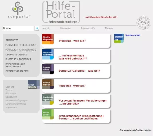 Endlich Hilfe zur Selbsthilfe für betreuende Angehörige alter Menschen aus dem Netz Bild: Endlich Hilfe zur Selbsthilfe für betreuende Angehörige alter Menschen aus dem Netz