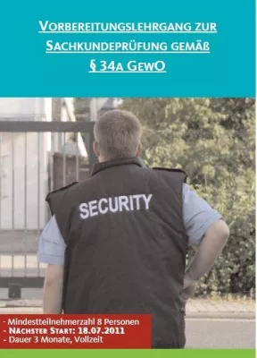 Bild: Vorbereitungslehrgang zur Sachkundeprüfung (gem. § 34a GewO) beim IB e.V. in Pirmasens