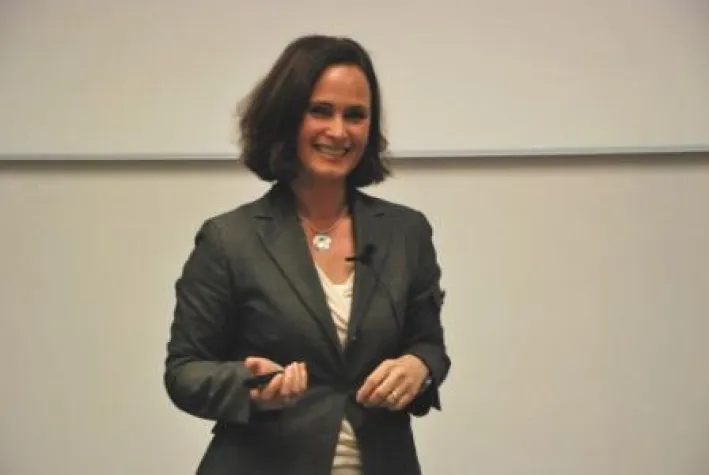 Susanne Kotysch an der Fachhochschule Worms Bild: Susanne Kotysch an der Fachhochschule Worms