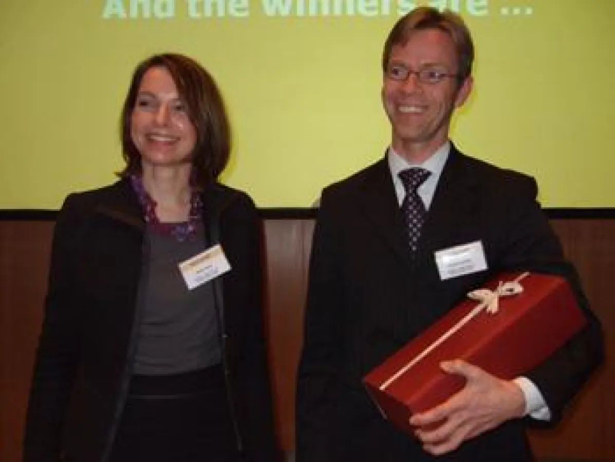 Ulrike Moser und Thomas Reinartz bei der Preisverleihung in Dortmund