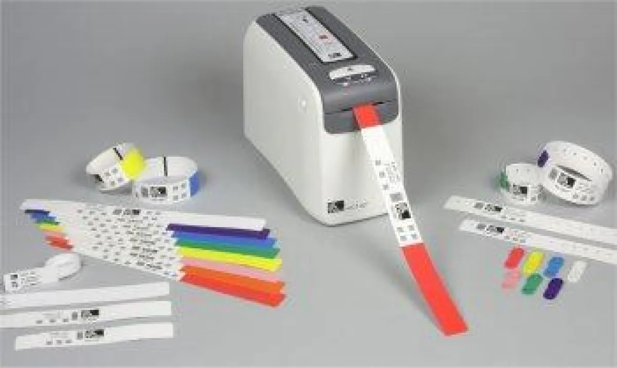 Patientenarmbänder mit Armband-Drucker HC100