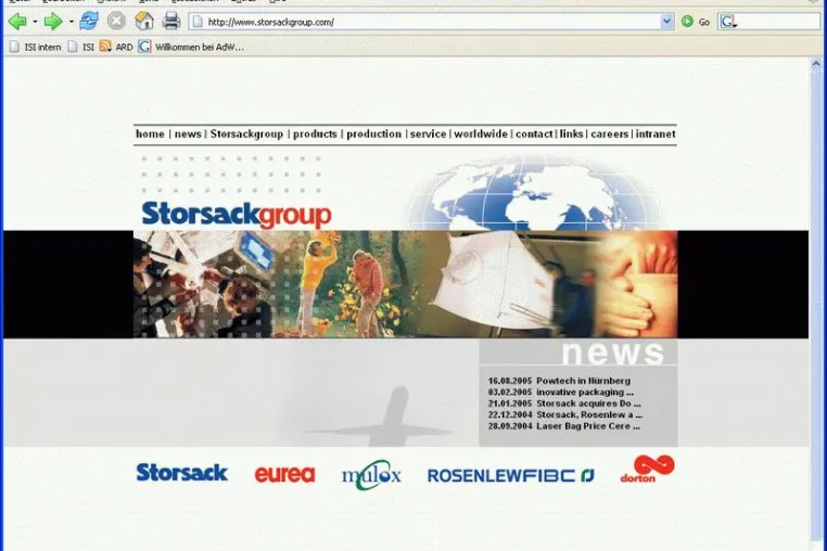 Bild: Relaunch storsackgroup.com