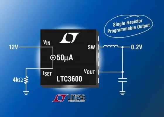 Linear Technology HOT PRODUCT | LTC3600: 1,5A-Synchron-Rail-to-Rail-Abwärtsregler Bild: Linear Technology HOT PRODUCT | LTC3600: 1,5A-Synchron-Rail-to-Rail-Abwärtsregler
