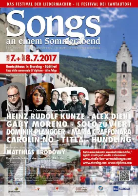 Bild: Das Festival der Liedermacher „Songs an einem Sommerabend“ 2017 in Sterzing