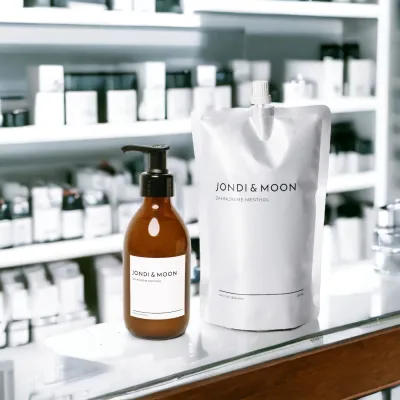 Bild: DIE ERSTE NACHFÜLLBARE ZAHNCREME IM GLASSPENDER VON JONDI&MOON 