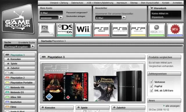 Bild: Next generation Gaming - Magento-Commerce meets gamesolution.de