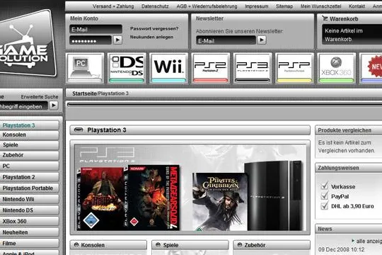 Bild: Next generation Gaming - Magento-Commerce meets gamesolution.de