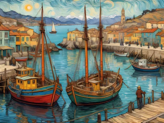Bild: Neue Galerie mit Kunstwerken im Stile Vincent van Goghs auf MARAMORE eröffnet