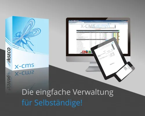 Die vielseitige Unternehmersoftware x-CMS ist nun auch als Registrierkasse erhältlich Bild: Die vielseitige Unternehmersoftware x-CMS ist nun auch als Registrierkasse erhältlich