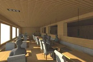 klar. geradlinig. minimalistisch: Lobby & Restaurant des Alpenhof Flachau erhalten szenisch-reduziertes Design Bild: klar. geradlinig. minimalistisch: Lobby & Restaurant des Alpenhof Flachau erhalten szenisch-reduziertes Design