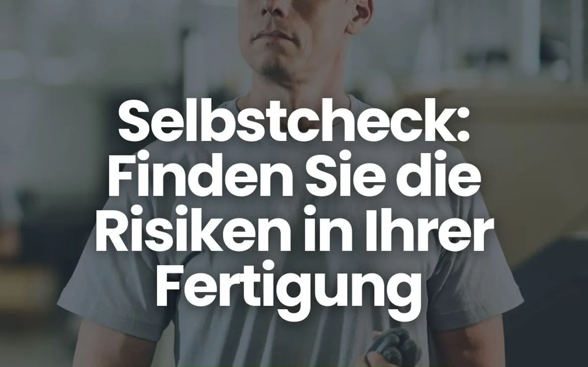 Finden Sie die Risiken in Ihrer Fertigung (© KI-generiertes Bild)